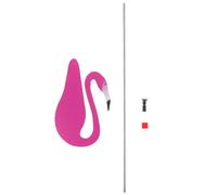 1pc Outdoor Flamingo Adornment Courtyard Layout Ornament Kid's Toy (Pink scuro)