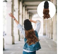 1pc parrucca lavorata a maglia creativa berretto un pezzo parrucca parrucca