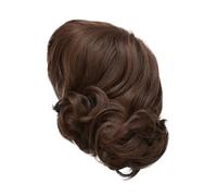 1pc parrucca Shaggy uomo corto ondulato riccio marrone parrucche cosplay anni '60 '70 Jinx costume da rocker maschile