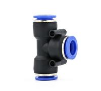 1PC PE PEG Connettore pneumatico a sgancio rapido Riduttore a T Tubo in plastica a forma di T Tubo flessibile for acqua 4 mm 6 mm 8 mm 10 mm 12 mm 14 mm 16 mm(PEG12-10-12)
