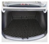 1pc Per KIA Per K3 Per Forte Per Cerato 2019-Presente Di Cuoio Elaborazione Tronco Zerbino Posteriore Liner Cargo Tappeto Impermeabile Tappetino antiscivolo(Beige nero)