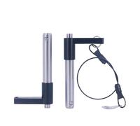 1pc Perno a sgancio rapido a forma di L, maniglia in acciaio inossidabile, pulsante e perno con cuscinetto a sfera, Diametro 8mm, Lunghezza di serraggio 35mm