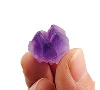 1pc pettine di cristallo di quarzo rosa ametista naturale pettine for massaggio dei capelli a denti larghi collezione di regali di pietre preziose Collezioni di casa (Color : Amethyst Flower, Size :