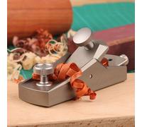 1Pc Pialla per la lavorazione del legno Mini pialla a mano in lega di alluminio Strumenti per carpentiere fai da te Aereo piatto europeo Bordo inferiore Aereo per rifilatura del legno