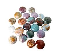 1PC pietra di cristallo naturale diaspro oceanico pietra preziosa tascabile pollice rotondo palmo massaggio decompressione migliora il sonno decorazioni per la casa