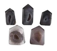 1pc Pietre di cristallo naturale Agata Piccoli pilastri 140g-980g Adatto for la decorazione della stanza di casa raccolta domiciliare (Color : 1pc 690g-750g)