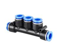 1PC PK PKG Connettore rapido pneumatico in plastica a 5 vie Tubo flessibile for aria in PU morbido 4 6 8 10 12 mm(PK-12)