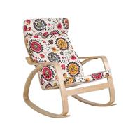 1PC Poang Chair Poltrona Cuscino, Morbido Cuscino di Ricambio for Sedia a Dondolo con Fodera Rimovibile Sedia Cuscino in Cotone Antiscivolo Dondolo, Spesso Imbottito(Color 8)