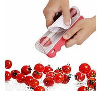1PC Pomodori ciliegia, uva ciliegia, pomodori piccoli e altri tagliapasta per frutta, affettatrici, frutta, tagliata a metà, insalata di frutta e verdura