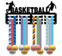1PC Porta medaglia Porta medaglia Appendiabiti Display for Parete Casa Badge Gara Calcio Ginnastica Nuoto Medaglia 11,4 x 5,1 Pollici(Style 08)