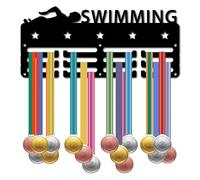 1PC Porta medaglia Porta medaglia Appendiabiti Display for Parete Casa Badge Gara Calcio Ginnastica Nuoto Medaglia 11,4 x 5,1 Pollici(Style 11)
