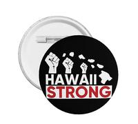 1pc Pregate per Maui Hawaii Spille per bottoni Maui Hawaii Spilla per bottoni forte God Bless Hawaii Spilla I Stand con Hawaii Distintivo rotondo per abbigliamento Borsa Cappello Accessori
