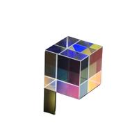 1Pc Prisma colorato 18mm Vetro ottico dicroico