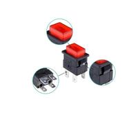 1PC PS23-16 Interruttori a pulsante autobloccanti 4 pin 250 V 16 A Presa multipresa Interruttore a pulsante for aspirapolvere