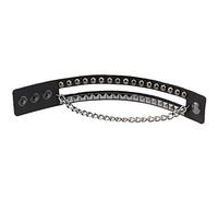 1Pc Punk Unisex Multistrato Rock Rivetti Rivetti Catene Punk Gotico Ampio Polsino Braccialetto di Cuoio del Braccialetto degli Uomini di Modo dei Braccialetti dei Monili Attractive Processing