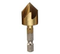 1pc Punta da trapano svasatore 5 flauto Punta da trapano svasatore da 90 gradi Punta for smussatura del legno Smusso for strumento for smussatura del legno 6-19mm(12mm)