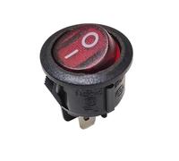1pc R131-22C four-pin 2-speed with red AC power supply round 23mm ship type switch 8A250V Controls Switches