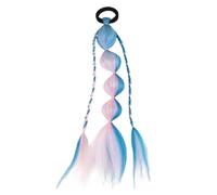 1PC Ragazze Treccia Dolce Legami for Capelli Colori Sfumati Twist Treccia Parrucca Fasce for Capelli for Feste e Uso Quotidiano(Pink blue)