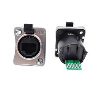 1pc RJ45 rete industriale Snap on connettore cavo Ethernet aeronautico impermeabile IP65 presa di rete femmina rj45(RJ45 Socket-180D)