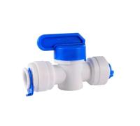 1PC RO Acqua Dritto Valvola a sfera di Plastica 1/4 "3/8" OD Tubo Quick Connect 1/4 "3/8" maschio 1/2 "Femmina Osmosi Inversa Acquario Raccordo(1I4-1I4)