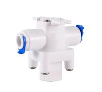 1PC RO Acqua Dritto Valvola a sfera di Plastica 1/4 "3/8" OD Tubo Quick Connect 1/4 "3/8" maschio 1/2 "Femmina Osmosi Inversa Acquario Raccordo(3I8Pressure reducing)