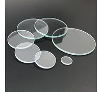 1pc Round Flat Glass Lens for Flashlight, Headlamp, and Bike Light - 20.5-75mm(55mm x 3mm)