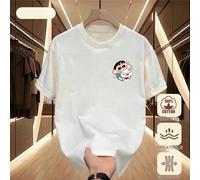 1pc round-neck T-shirt with Crayon Shin-chan cartoon pattern printing, 100% cotton KOMFORT & SICHERHEIT - Das Kinder-T-Shirt aus 100 % Baumwolle bietet höchsten Tragekomfort und Sicherheit für Ihre Ki