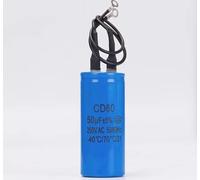 1PC Run Capacitor Run Capacitor With Wire Lead 250V AC 50uF 50/60Hz MQXFCZUX