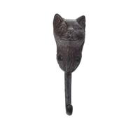 1pc rustico in ghisa per gancio in ferro cane/gatto/gufo/libellula/farfalla/luce solare/elefante appendiabiti a parete chiave/cappotto/asciugamano decorazione cucina(Cat)