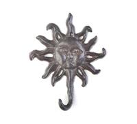 1pc rustico in ghisa per gancio in ferro cane/gatto/gufo/libellula/farfalla/luce solare/elefante appendiabiti a parete chiave/cappotto/asciugamano decorazione cucina(Sunlight)