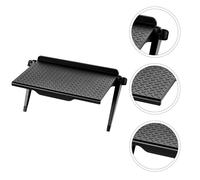 1pc scaffale TV per uso domestico TV set-top box portaoggetti per schermo (nero)