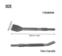1PC Scalpello Bit Quadrato/Rotondo Manico Gambo for Elettrico Hammer 45 # Carbon