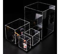 1PC Scatola Espositiva Quadrata In Acrilico Per Action Figure Modello Giocattolo