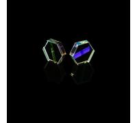 1pc Scienza Cubo Prisma Ottico Fotografia Prisma Esaedrico Complementi Arredo Casa Prisma Cubo di Vetro Prisma Topografia(Beige)