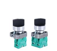 1PC Seconda manopola di marcia Pulsante Interruttore XB2-BD21C Autobloccante ZB2 Interruttore di selezione rotativo BD33 Punta argentata 22mm(1NO)