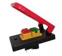 1PC Seghe da tavolo Interruttore a pulsante elettromagnetico Interruttore a paletta 220V-240V 16A 5E4 Interruttore di sicurezza con coperchio di arresto di emergenza