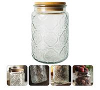 1PC Serbatoio di stoccaggio in trasparente Bottiglia di cereali in