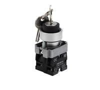 1pc Serie XB2 Chiave Rotary Interruttore di Pulsante 2/3 Posizione 220V 5A Selettore Momentaneo/Latch Pulsante di Controllo di Potenza(3 Position,1NO1NC_MOMENTARY)