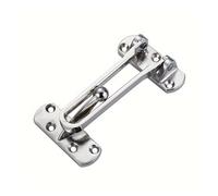 1PC serratura di sicurezza for porta solida e spessa, for a battente for casa/hotel/fermaporta rinforzato, fibbia for con lucchetto antifurto(Silvery)