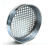 1pc Setacci for ghiaia in pietra con foro quadrato Test standard di laboratorio Coperchio cromato e vassoio Diam 30 cm(53 mm)