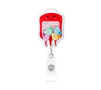 1Pc Shaker Acrilico Retrattile Infermiera Badge Reel Anime Cuore Denti Polmone Dottore Nome Tag ID Card Holder Clip
