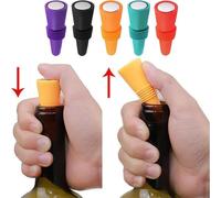 1PC Silicone Tappo di Bottiglia di Vino e Bevanda Set A Prova di Perdite Bottiglie di Champagne Sigillante Tappi di Vino Tappo di Sughero Saver Riutilizzabile