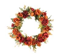 1PC Simulato Rose Wreath Wall Hanging Decor Ghirlanda decorativa Ciondolo