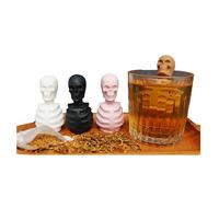 1PC Skull skeleton tea maker Silicone skull filter tea bag Spice Infuser Silicone Strainer Tool Spice Filter Diffuser Brewing Device Teapot-Random Color.