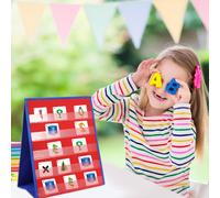 1pc Slot per display per schede con lettere inglesi Pieghevole per display per