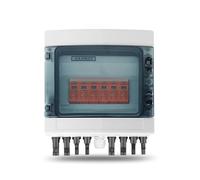 1PC Solar photovoltaic protection grounding box PV Combiner 4 input 1 out DC 1200V Fuse 8 ways