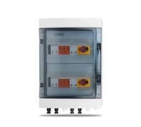 1pc Solar photovoltaic PV Combiner Box With Protection 4 input 2 out DC 1000V Fuse MCB SPD 24ways