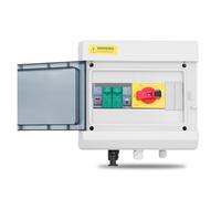 1pc Solar photovoltaic PV Combiner Box With Protection 9ways 1 input 1 out DC 1000V Fuse SPD