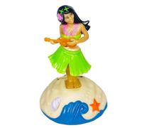 1Pc Solar Powered Dancing Figure Decorazione, Hawaiian Verde Hula Dance Girl Solar Shaking Testa Figura Ornamenti Auto Cruscotto Decorazione Interni