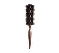 1pc Spazzola Per Capelli Setola Rotonda Pettine Quiff Rullo Curling Rotolamento Strumento Di Parrucchiere FAI DA TE Con Manico In Legno Per Massaggiare Il Cuoio Capelluto Spessore Principianti